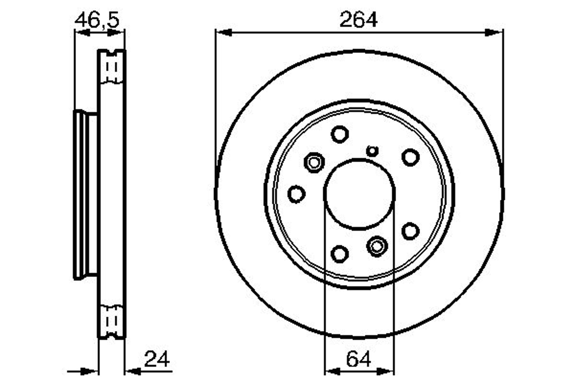 Диск тормозной BOSCH 0986478523