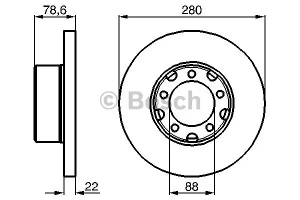 Тормозной диск BOSCH 0986478529
