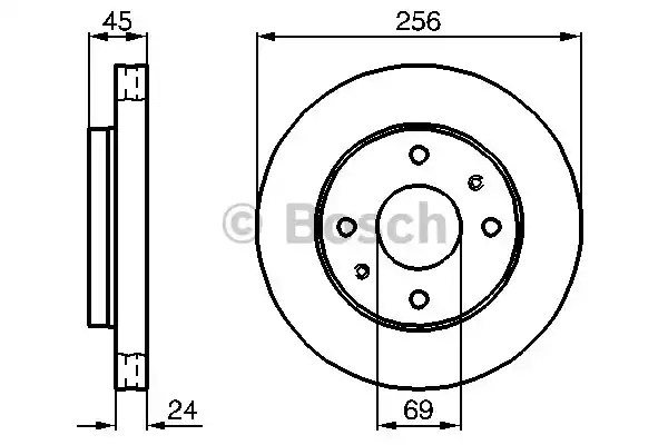 Тормозной диск BOSCH 0986478531