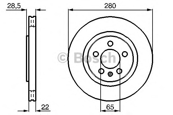 Тормозной диск BOSCH 0986478542