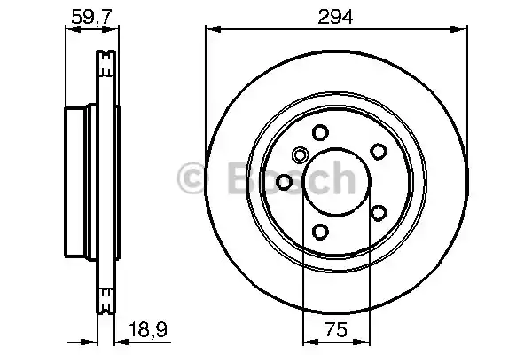Тормозной диск BOSCH 0986478570