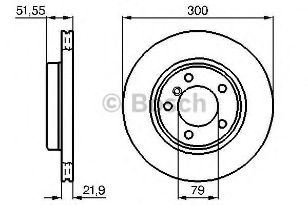 Тормозной диск BOSCH 0986478571