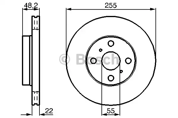 Тормозной диск BOSCH 0986478578