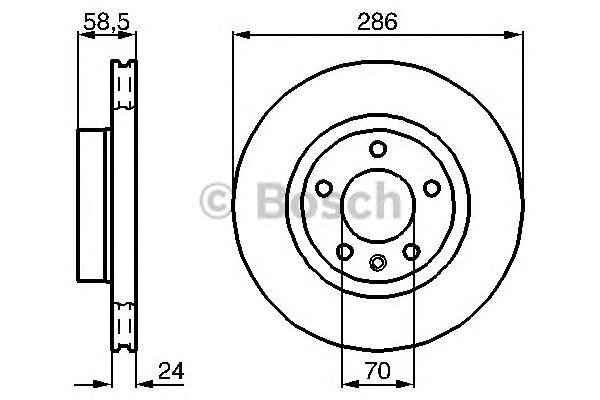 Тормозной диск BOSCH 0986478594