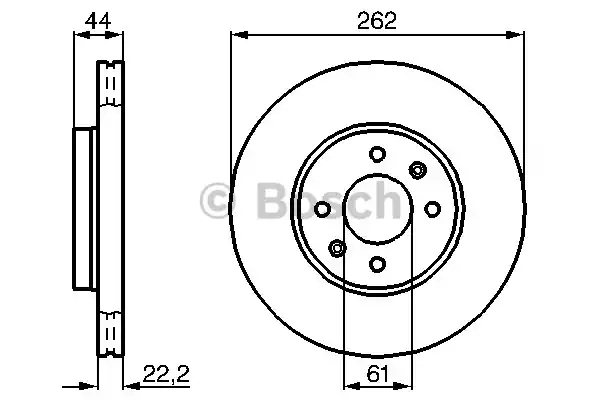 Тормозной диск BOSCH 0986478598