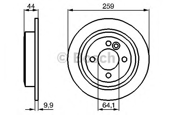 Тормозной диск BOSCH 0986478601