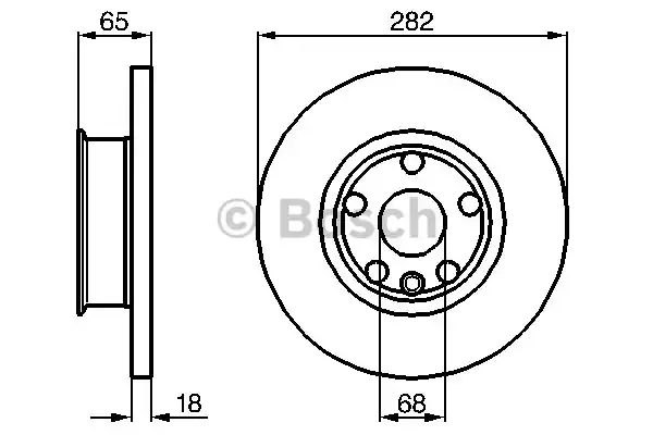 Тормозной диск BOSCH 0986478613