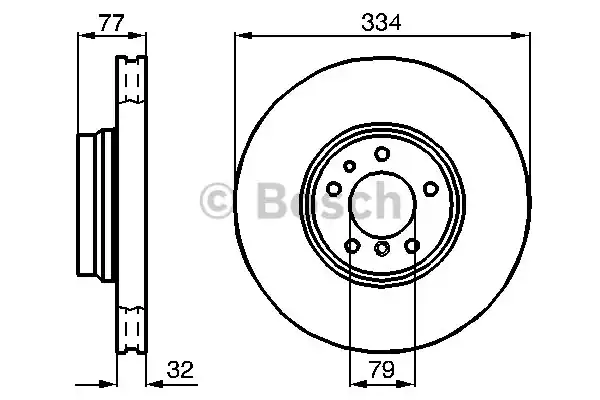 Тормозной диск BOSCH 0986478623