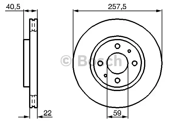 Тормозной диск BOSCH 0986478639