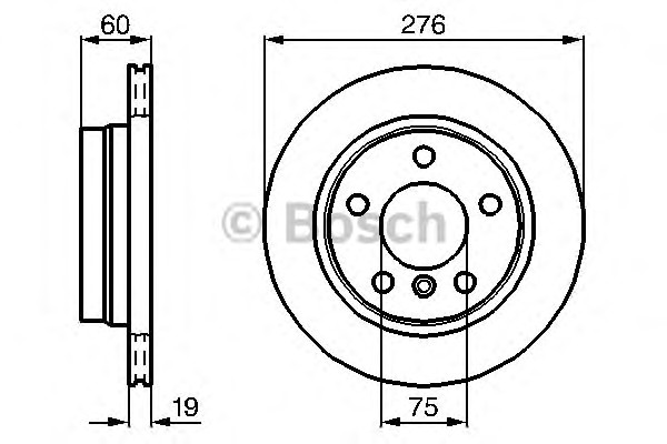 Тормозной диск BOSCH 0986478642
