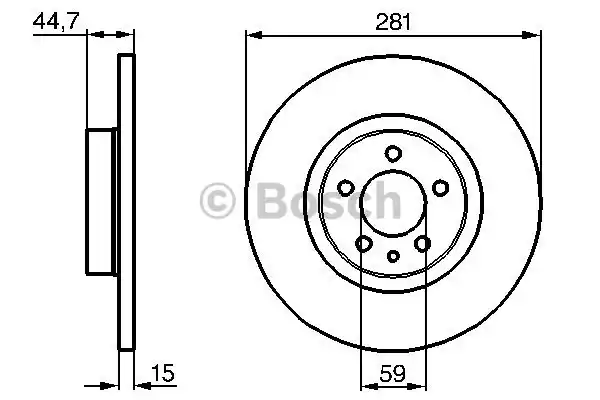 Тормозной диск BOSCH 0986478668