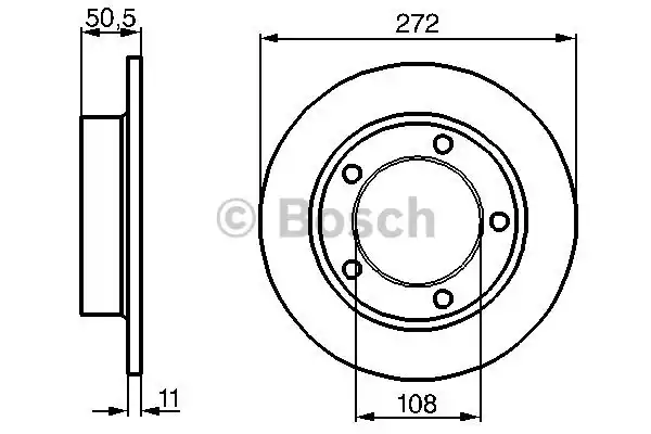 Тормозной диск BOSCH 0986478746