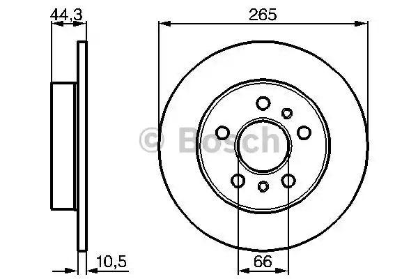 Тормозной диск BOSCH 0986478757