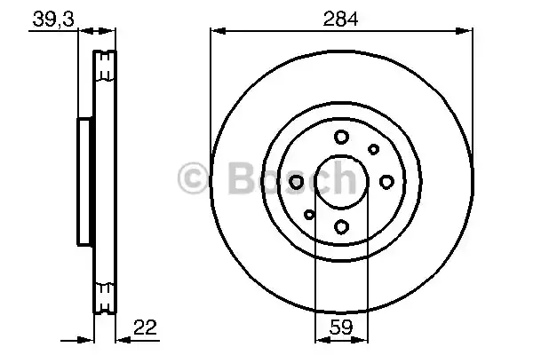 Тормозной диск BOSCH 0986478786