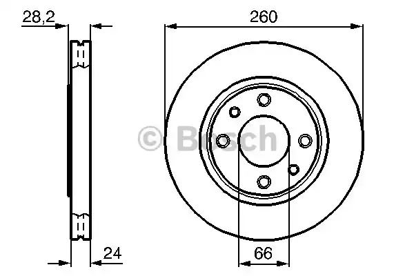 Тормозной диск BOSCH 0986478830