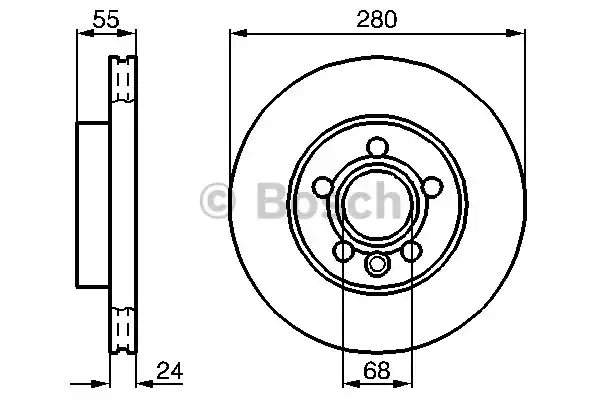 Тормозной диск BOSCH 0986478846