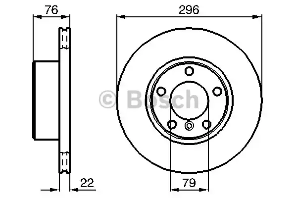 Тормозной диск BOSCH 0986478848