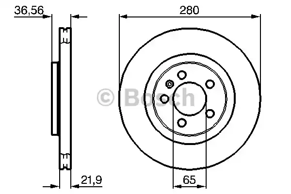 Тормозной диск BOSCH 0986478852