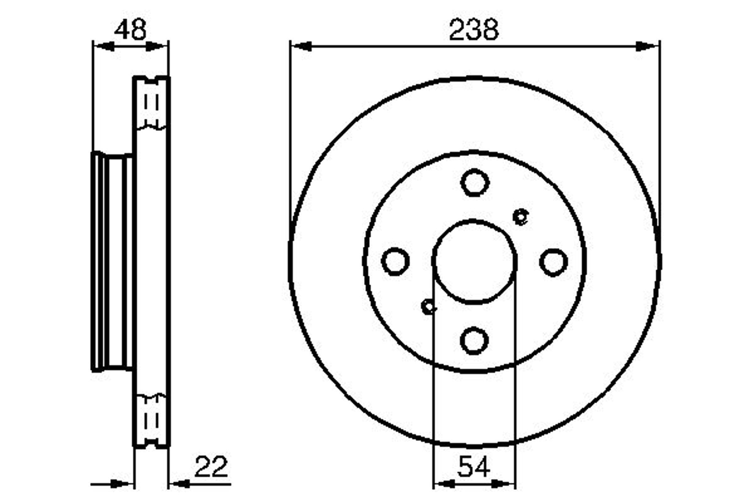 Диск тормозной BOSCH 0986478857