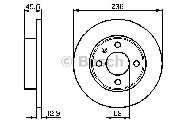 Тормозной диск BOSCH 0986478859