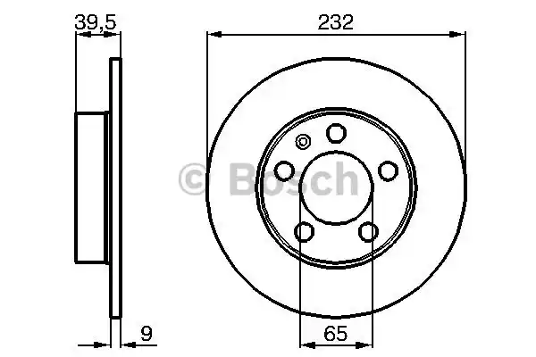 Тормозной диск BOSCH 0986478868