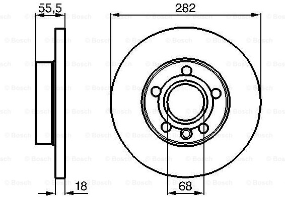 Тормозной диск BOSCH 0986478870