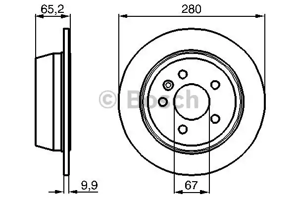 Тормозной диск BOSCH 0986478873