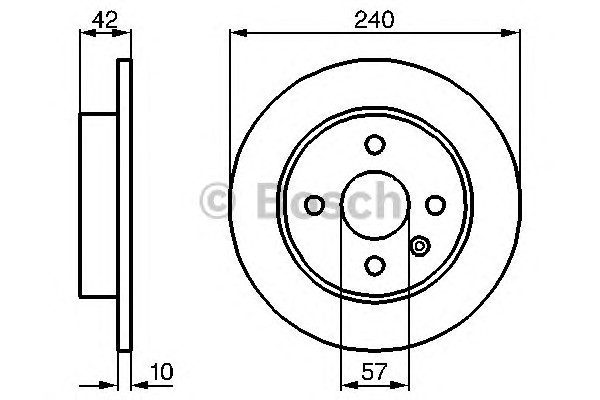 Тормозной диск BOSCH 0986478882