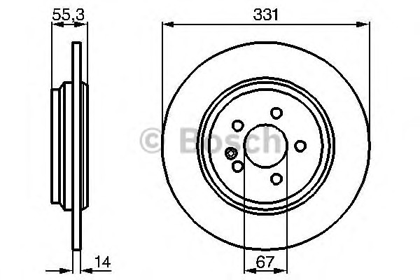 Тормозной диск BOSCH 0986478995