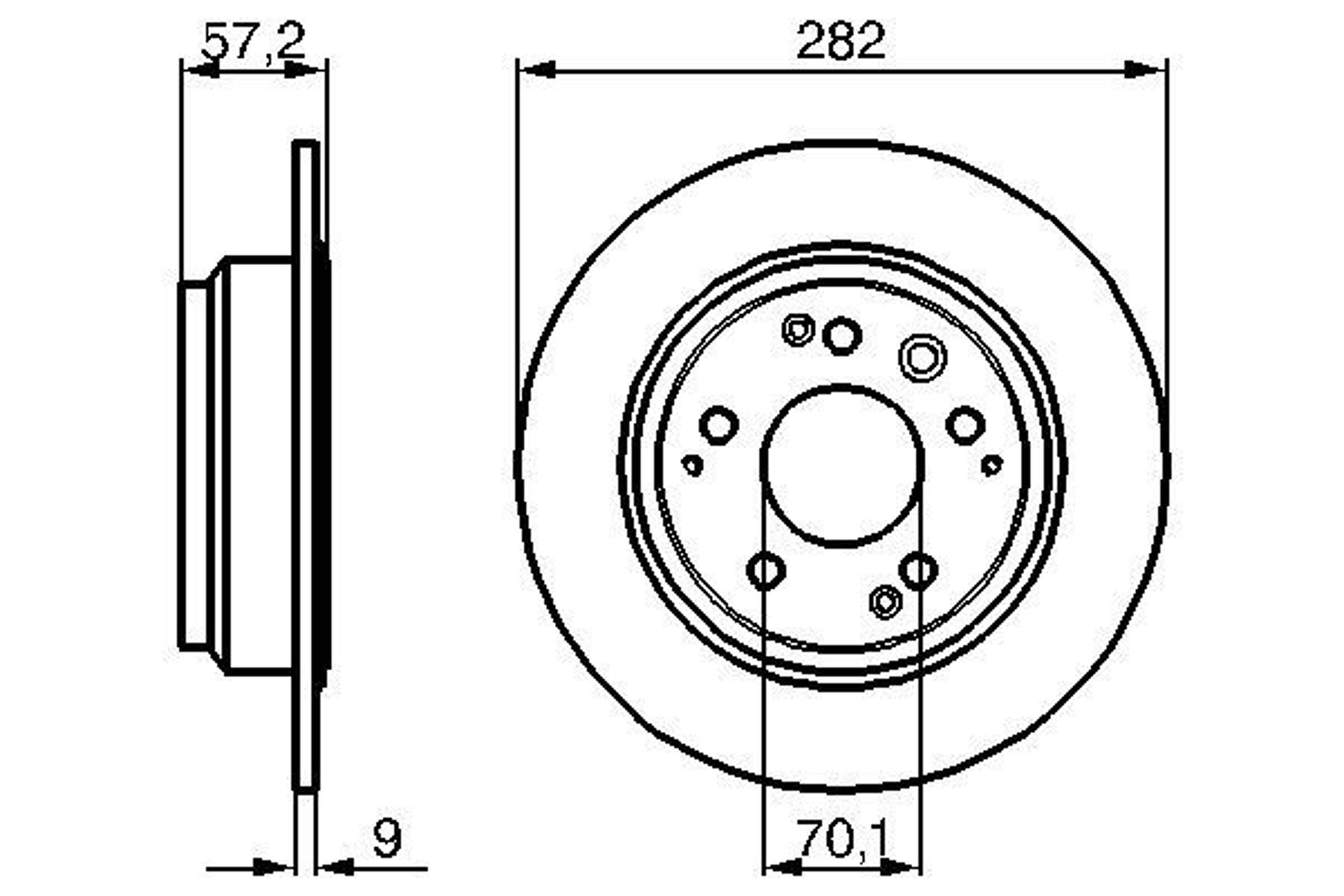 Диск тормозной BOSCH 0986479017