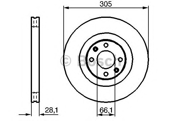 Тормозной диск BOSCH 0986479024