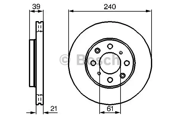 Тормозной диск BOSCH 0986479033