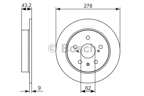 Тормозной диск BOSCH 0986479047