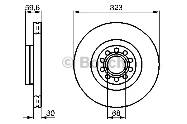 Тормозной диск BOSCH 0986479060