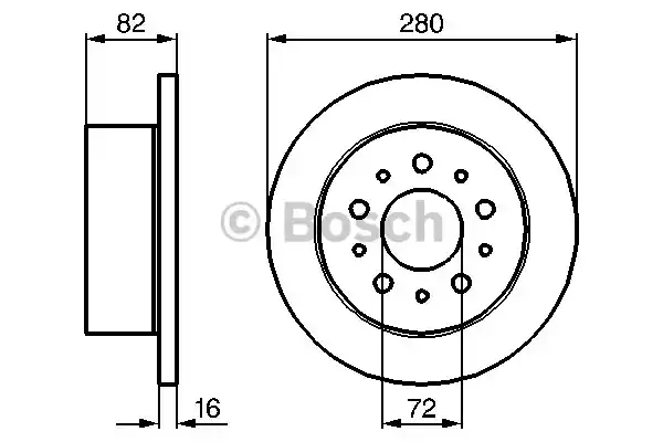 Тормозной диск BOSCH 0986479065