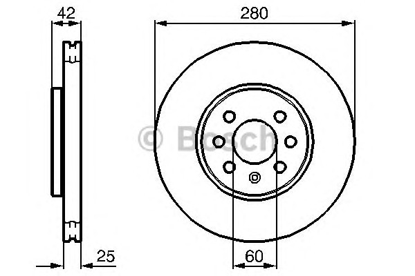 Диск тормозной BOSCH 0986479077