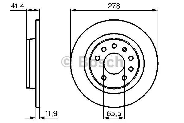 Тормозной диск BOSCH 0986479106