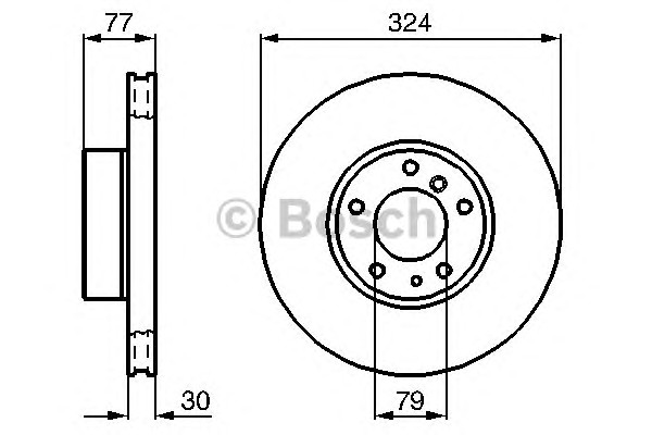 Тормозной диск BOSCH 0986479116