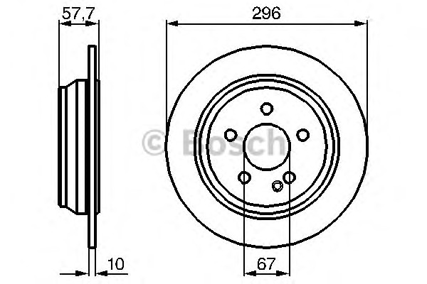 Тормозной диск BOSCH 0986479138