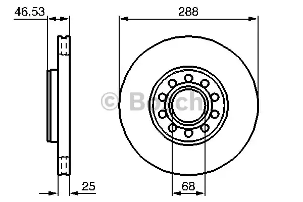Тормозной диск BOSCH 0986479157