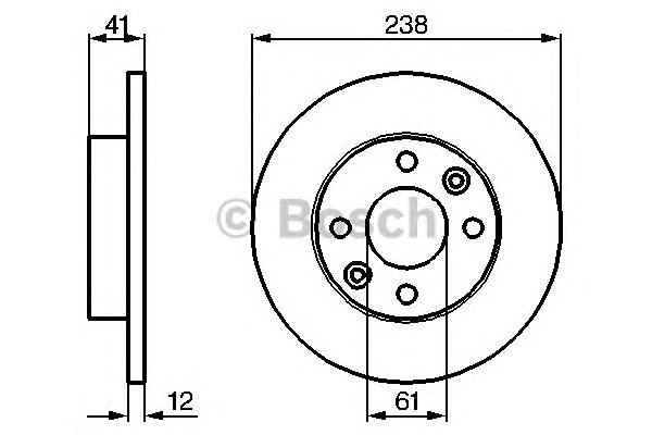 Тормозной диск BOSCH 0986479165