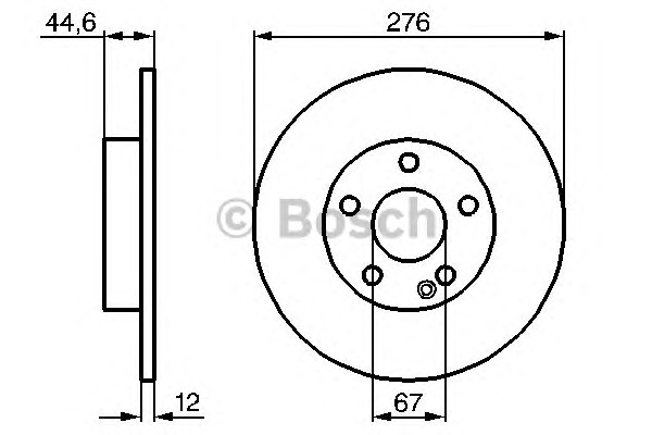 Тормозной диск BOSCH 0986479185