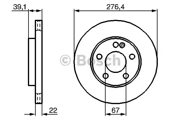 Тормозной диск BOSCH 0986479186