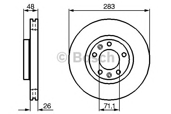 Тормозной диск BOSCH 0986479193
