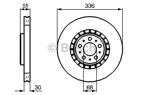 Тормозной диск BOSCH 0986479202
