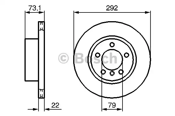 Тормозной диск BOSCH 0986479214