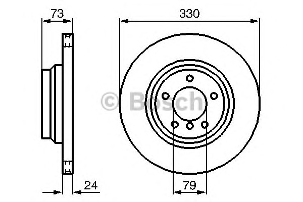 Тормозной диск BOSCH 0986479215