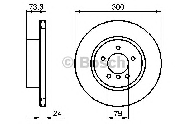 Тормозной диск BOSCH 0986479216
