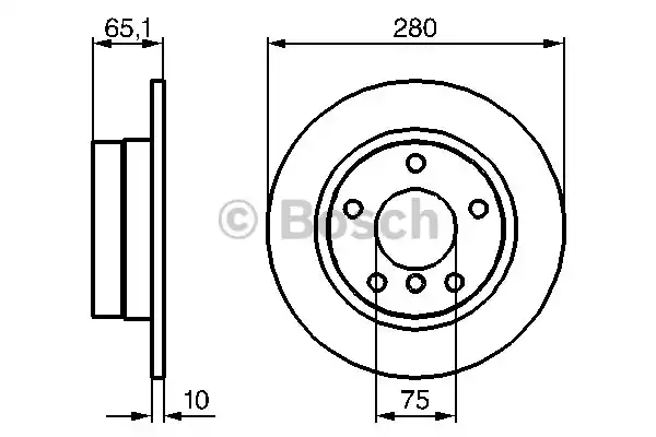 Тормозной диск BOSCH 0986479217