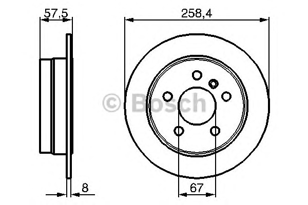 Тормозной диск BOSCH 0986479235